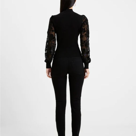 French Connection Balloon Burnout Sleeve Sweater - Picture 8 of 8